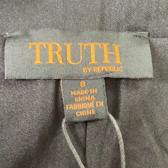 TRUTH NWT WOMENS WIDE LEG BLACK SEQUIN SPARKLING TROUSERS PANTS SIZE 8 PARTY - Picture 6 of 9